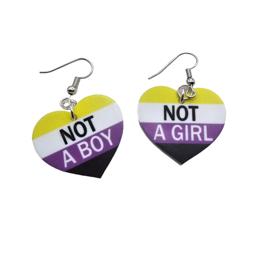 RatQueenLabs - Not a Boy/Girl Earrings