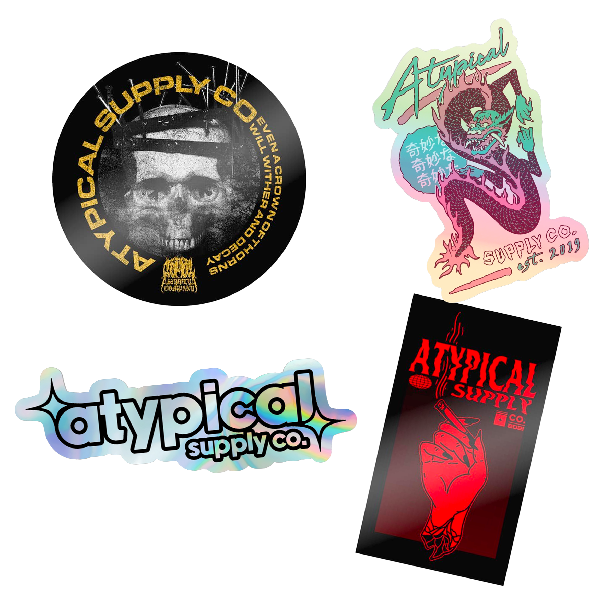 Atypical Show Sticker Atypical Sticker Pack – Atypical Supply Co.